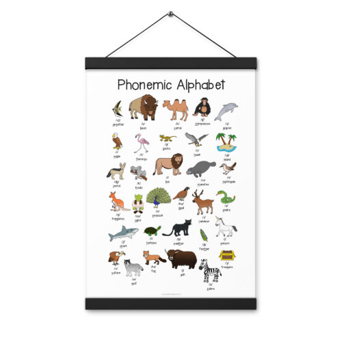 animal alphabet poster